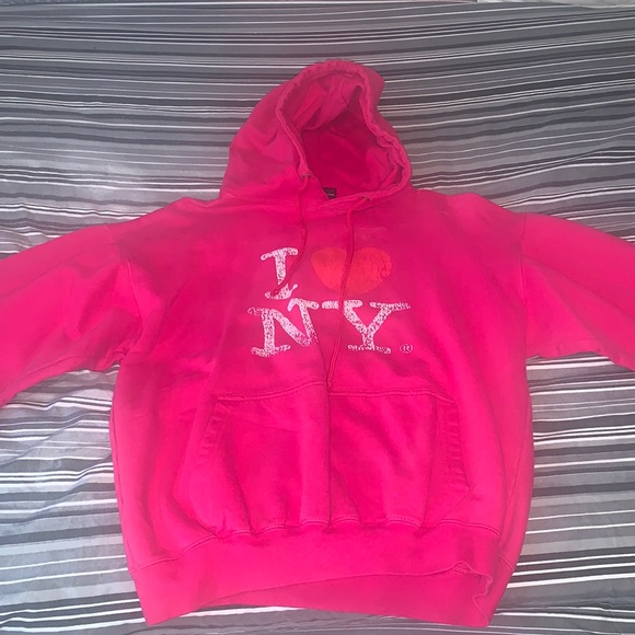 Pink 'I ❤️ NYC' Hoodie - Picture 1 of 5